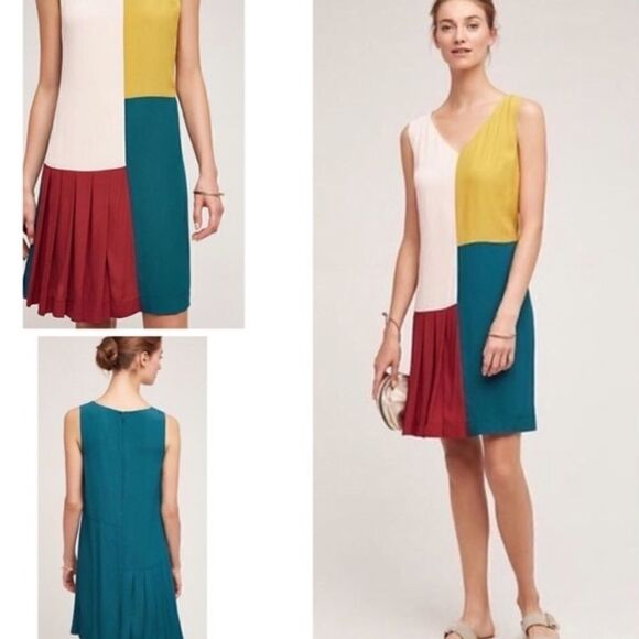 AnthropologieāHDāinĀ Parisācolorāblockādress Sz 2 - Picture 8 of 10